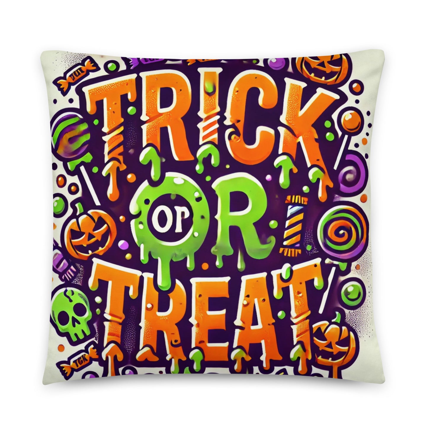 HALLOWEEN trick treat cushion