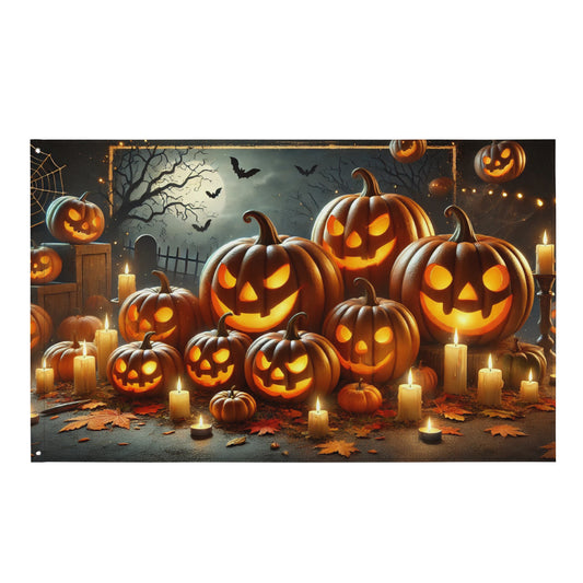 Bandera HALLOWEEN calabazas