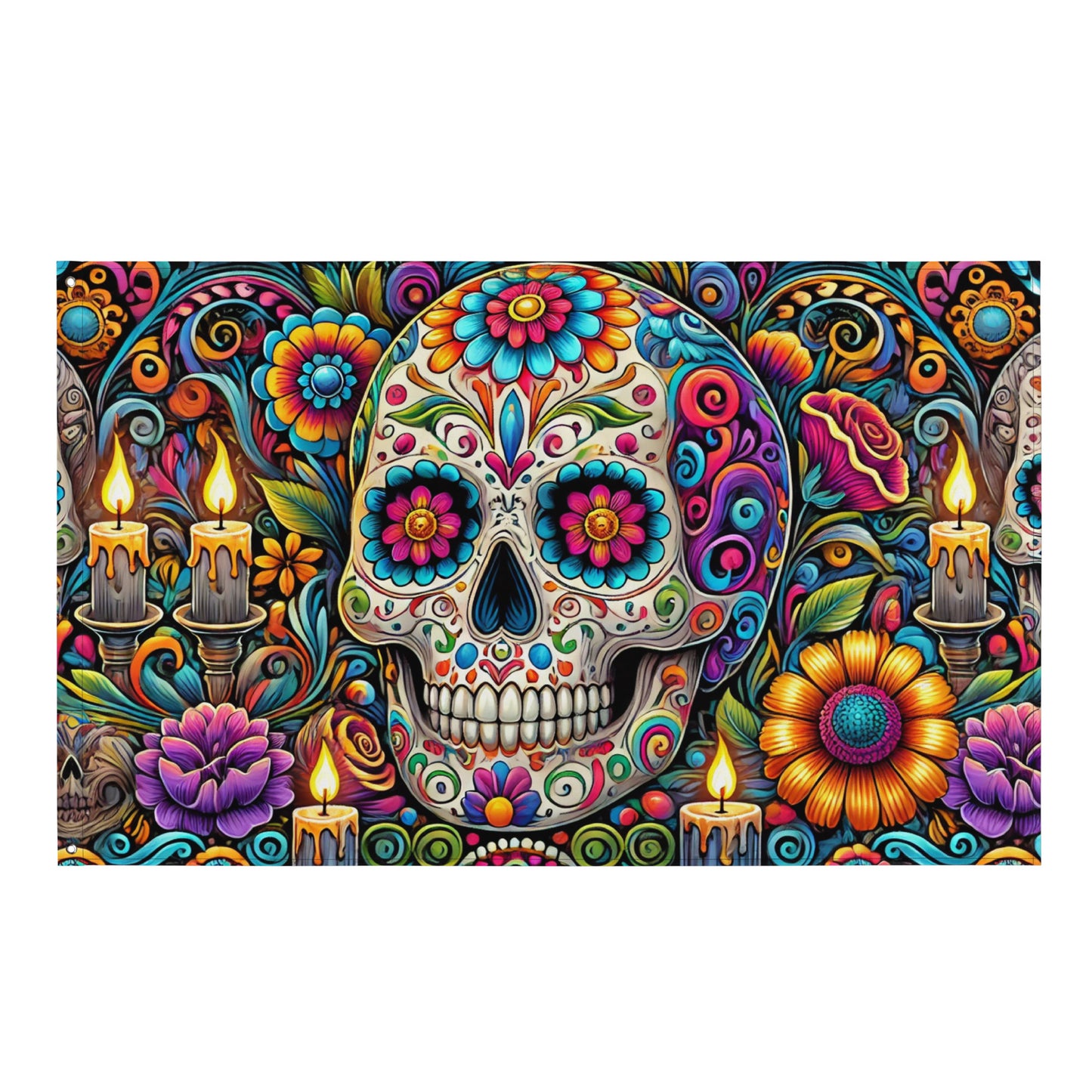 Bandera HALLOWEEN dia muertos