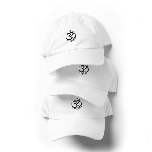 Black OM symbol cap