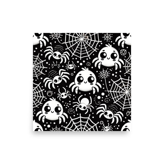 HALLOWEEN spiders poster