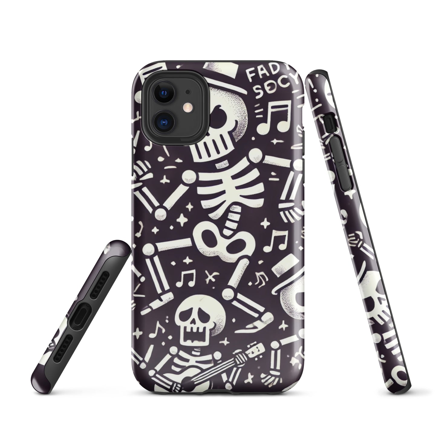 Funda dura iPhone HALLOWEEN esqueletos