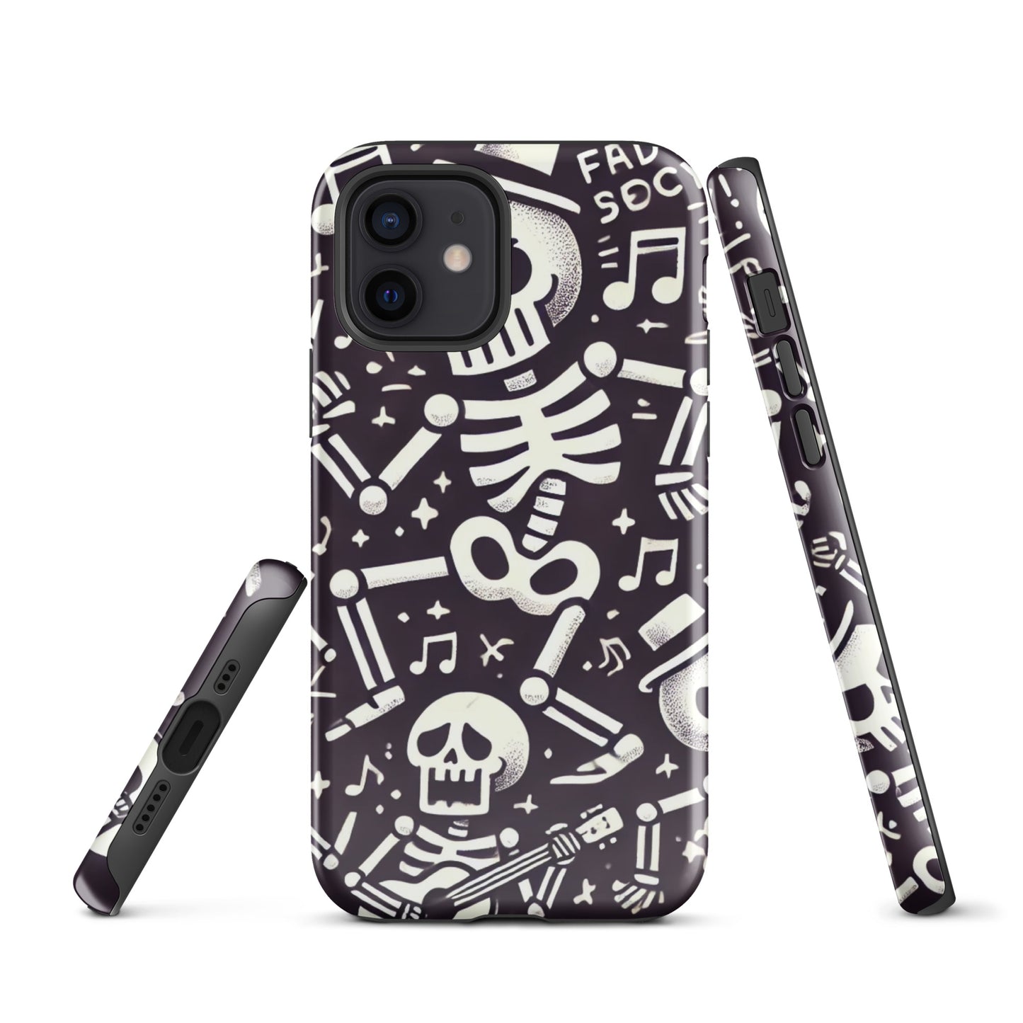 Funda dura iPhone HALLOWEEN esqueletos