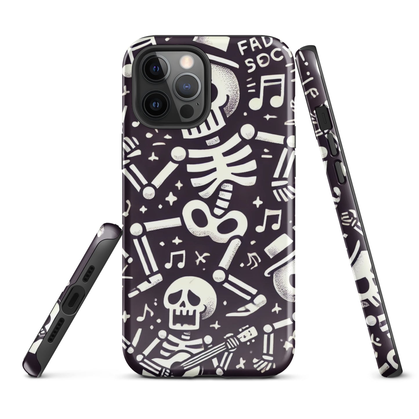 Funda dura iPhone HALLOWEEN esqueletos