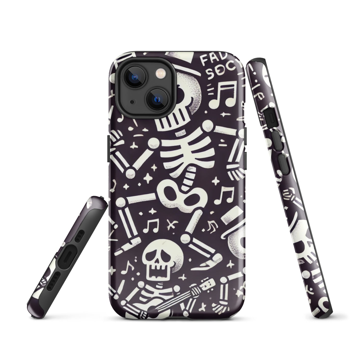 Funda dura iPhone HALLOWEEN esqueletos