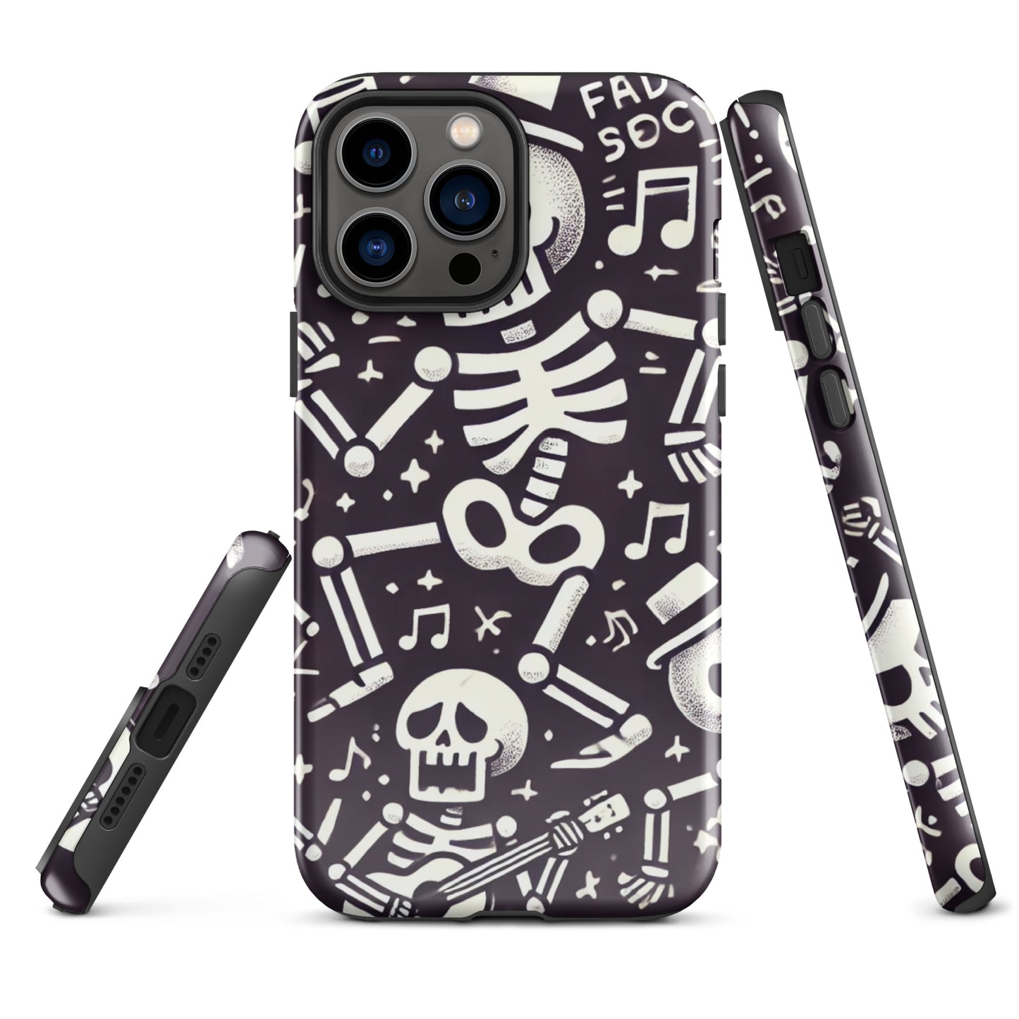 Funda dura iPhone HALLOWEEN esqueletos