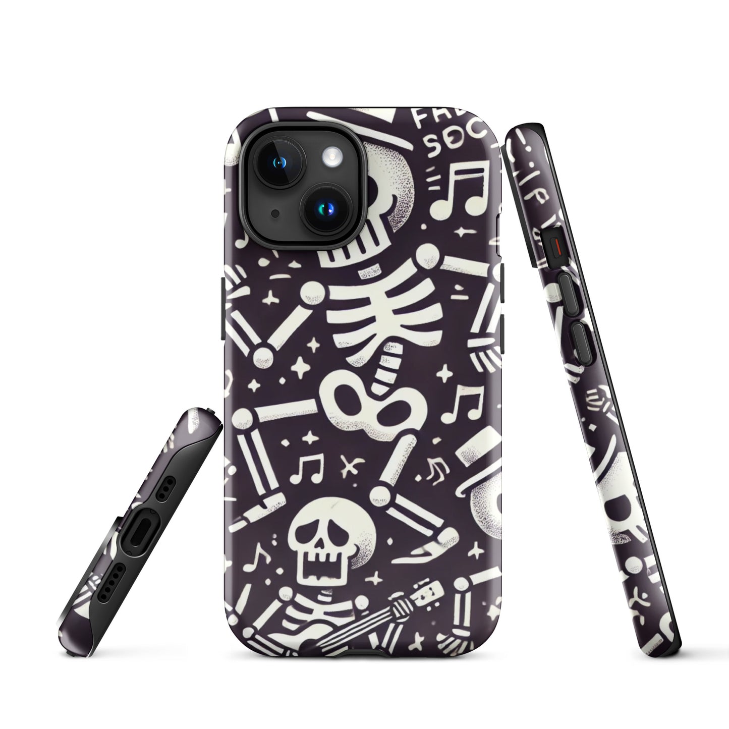 Funda dura iPhone HALLOWEEN esqueletos