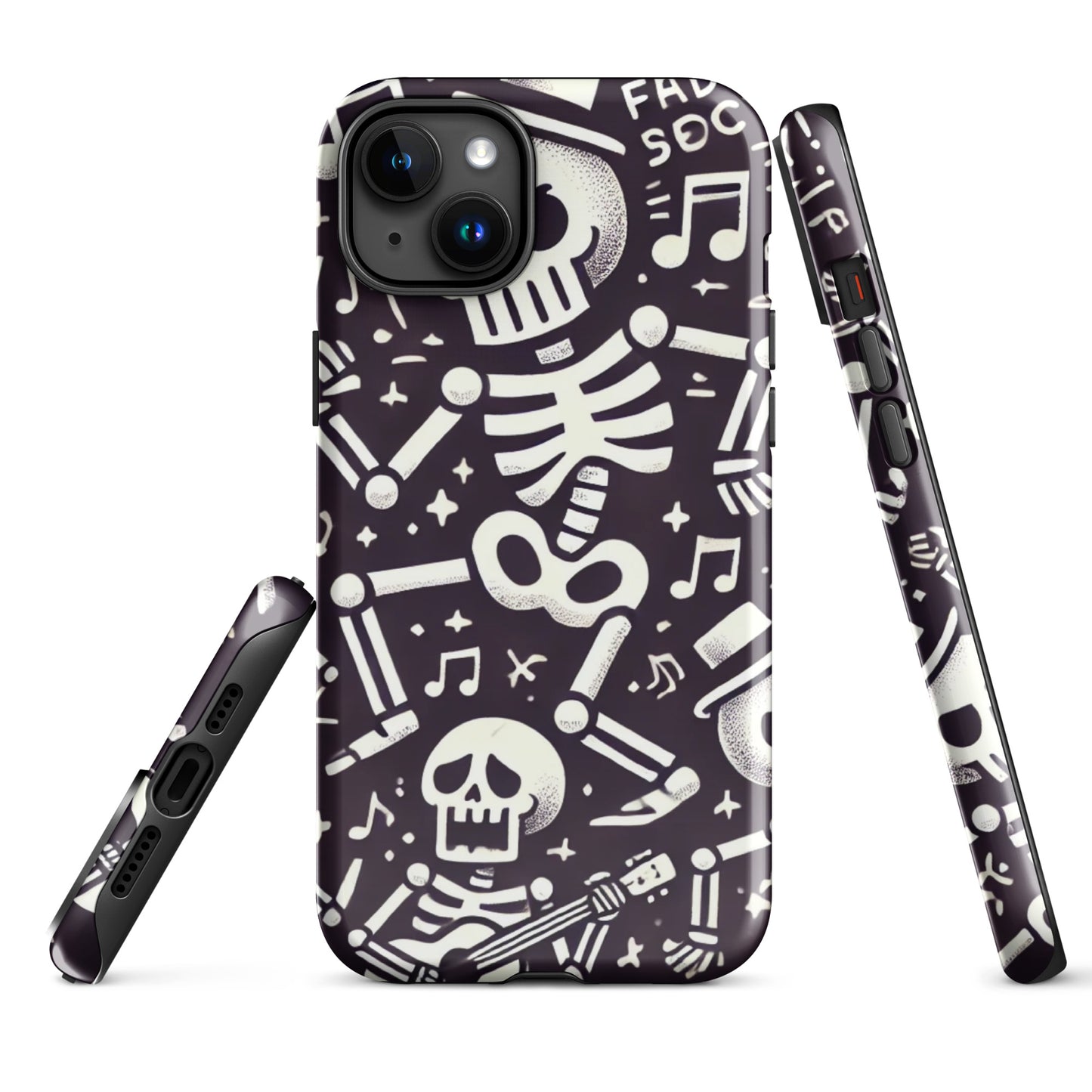 Funda dura iPhone HALLOWEEN esqueletos