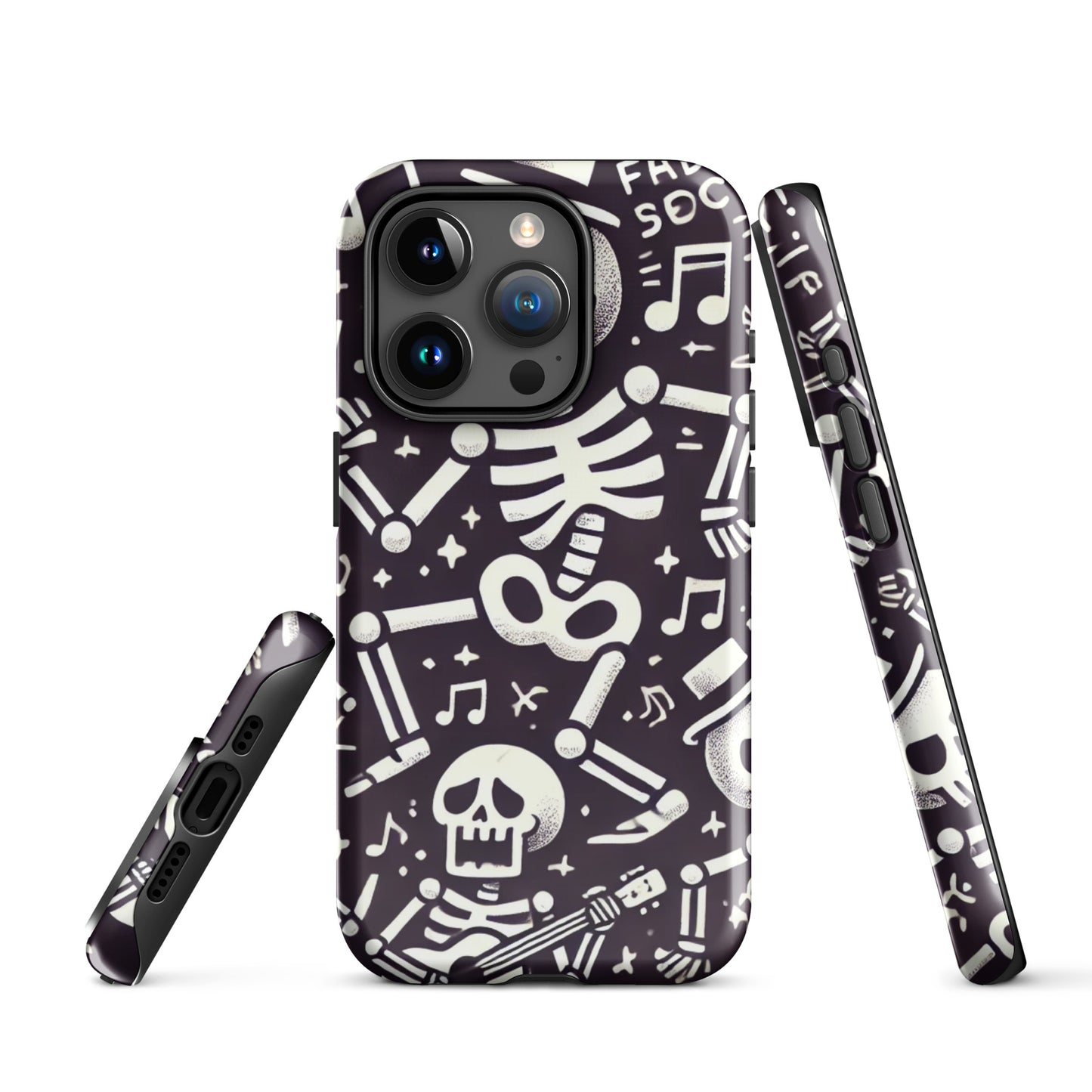 Funda dura iPhone HALLOWEEN esqueletos