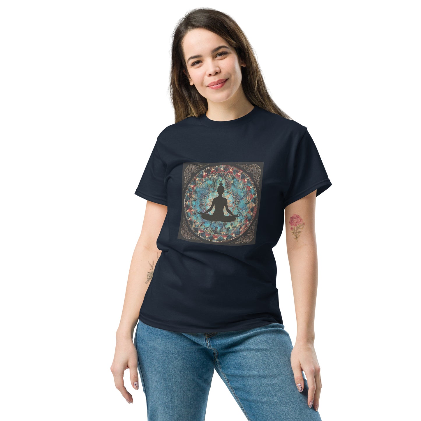 Camiseta clásica unisex meditación