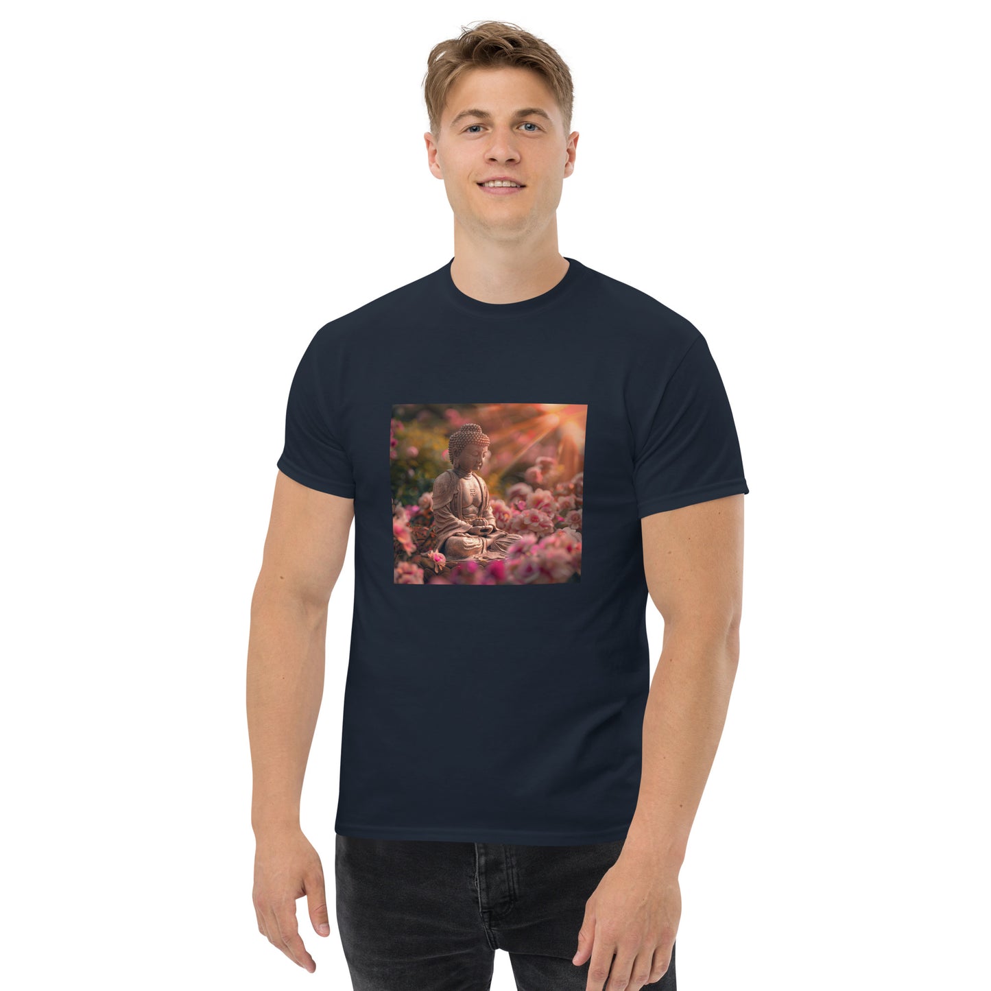 Camiseta clásica unisex buda rosa