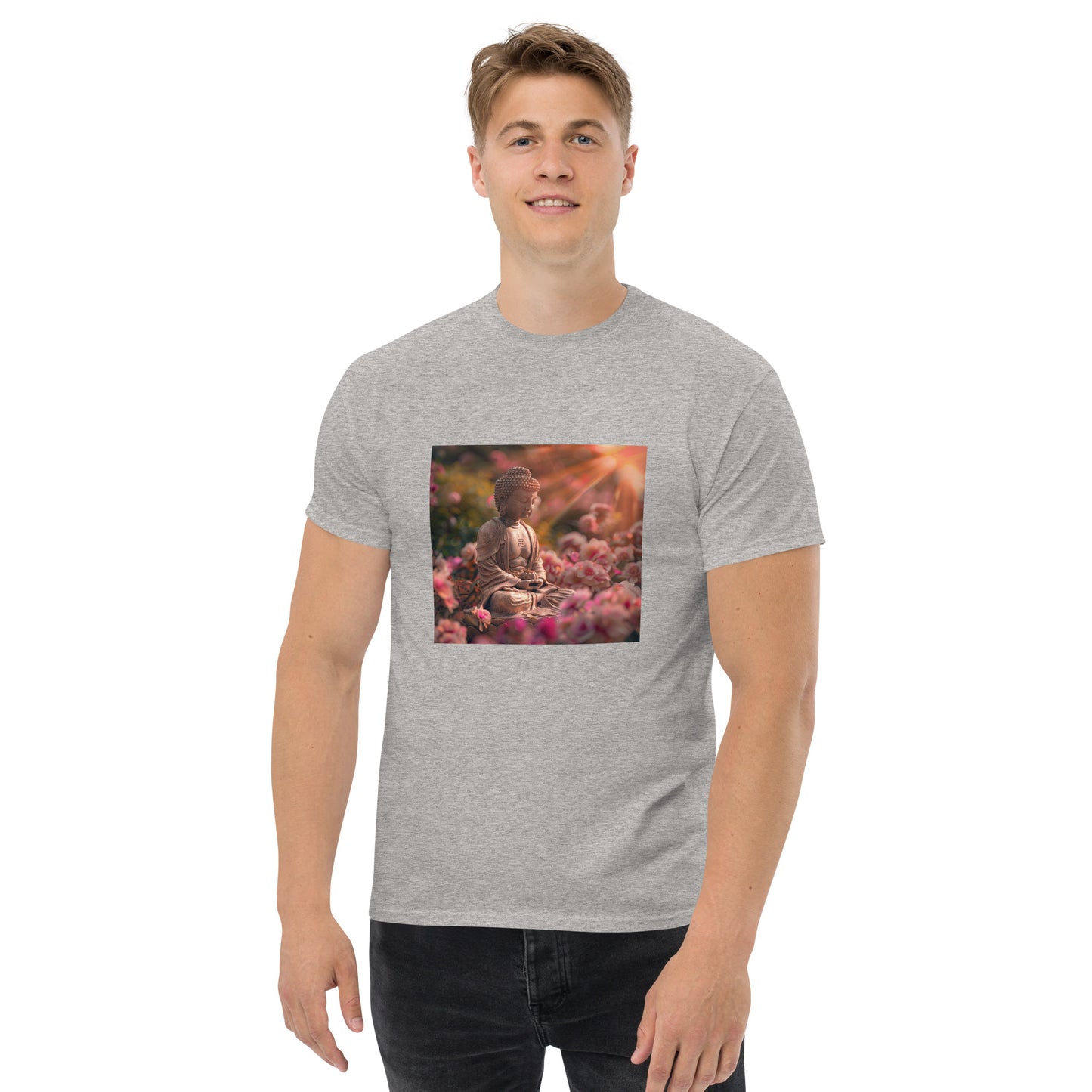 Camiseta clásica unisex buda rosa