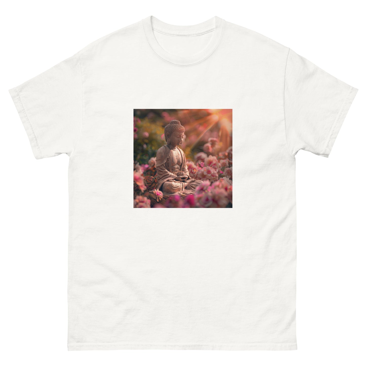 Camiseta clásica unisex buda rosa