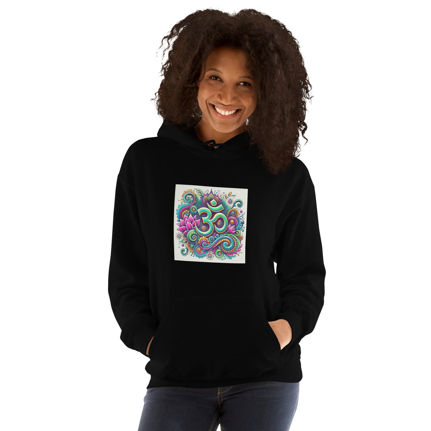 Unisex colorful OM symbol hoodie