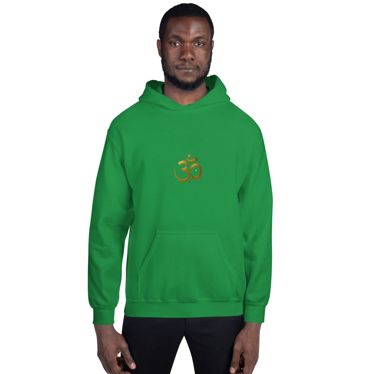 Sudadera con capucha unisex simbolo OM dorado