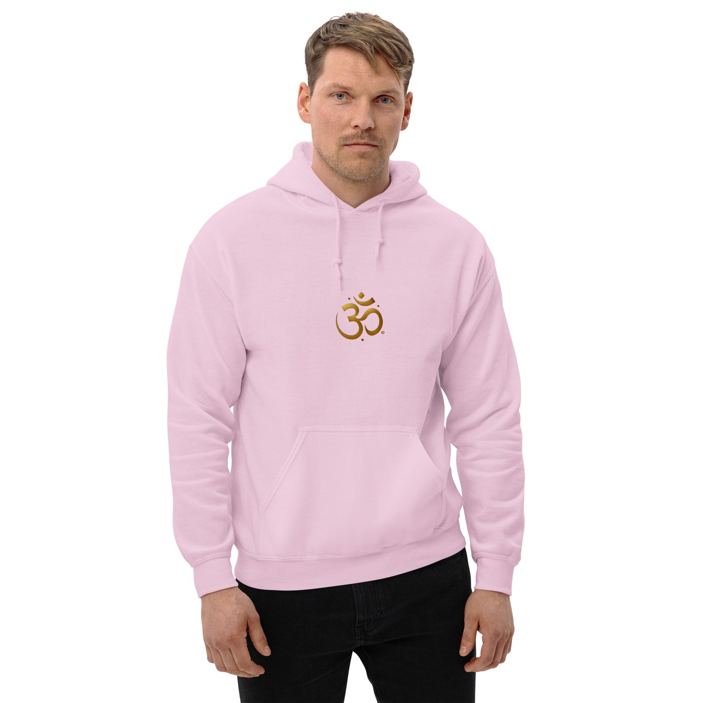 Sudadera con capucha unisex simbolo OM dorado