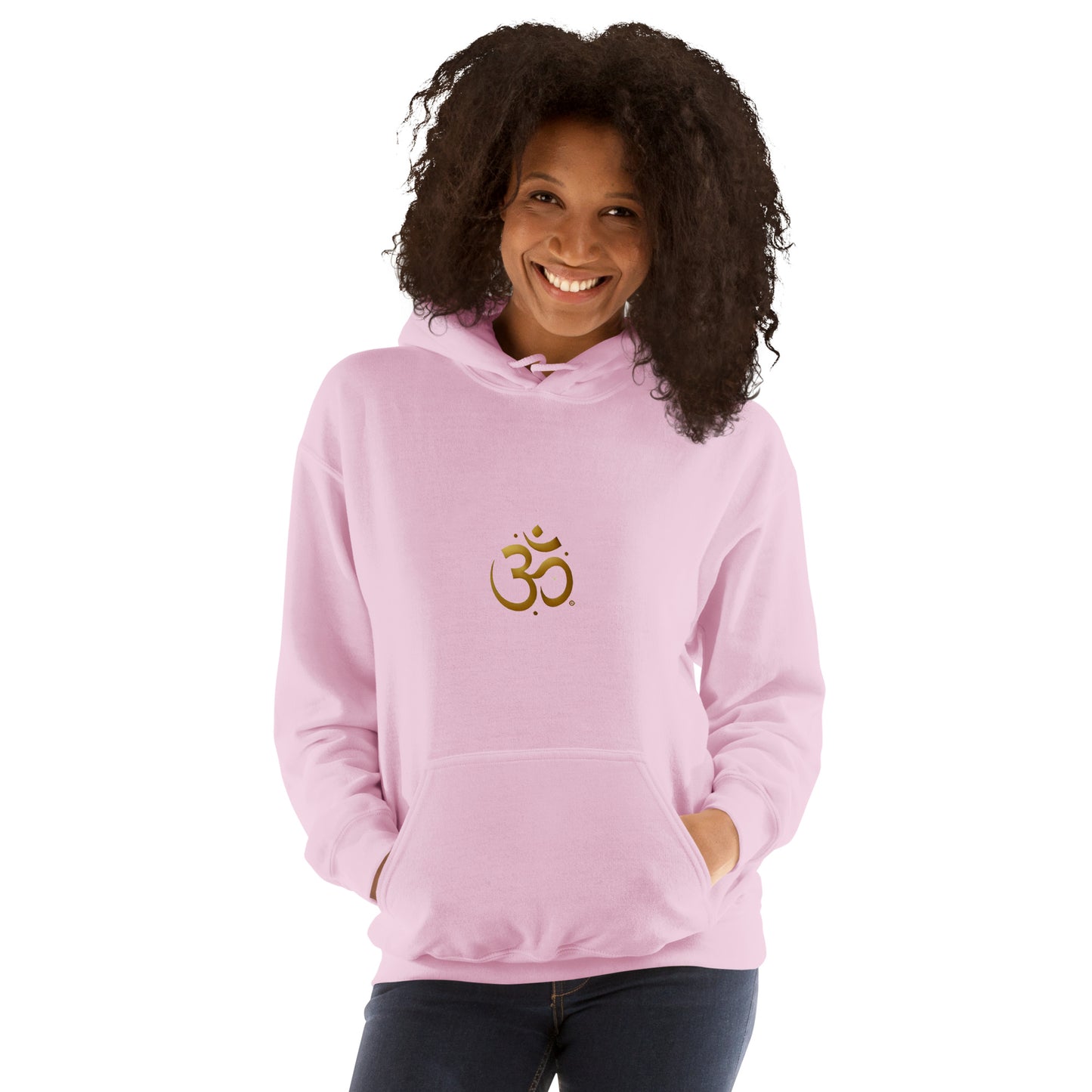 Sudadera con capucha unisex simbolo OM dorado