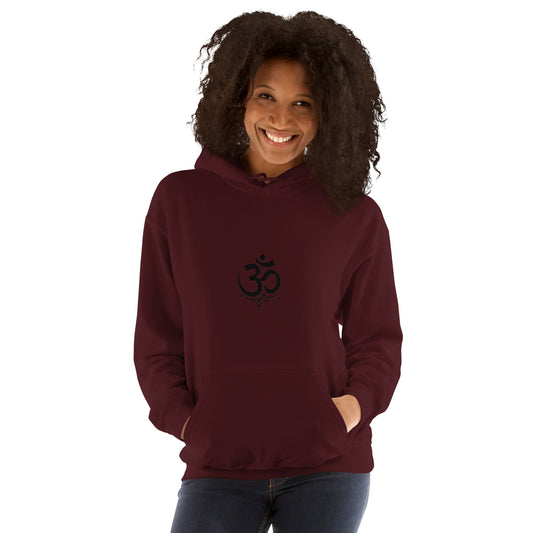 Black OM symbol unisex hoodie