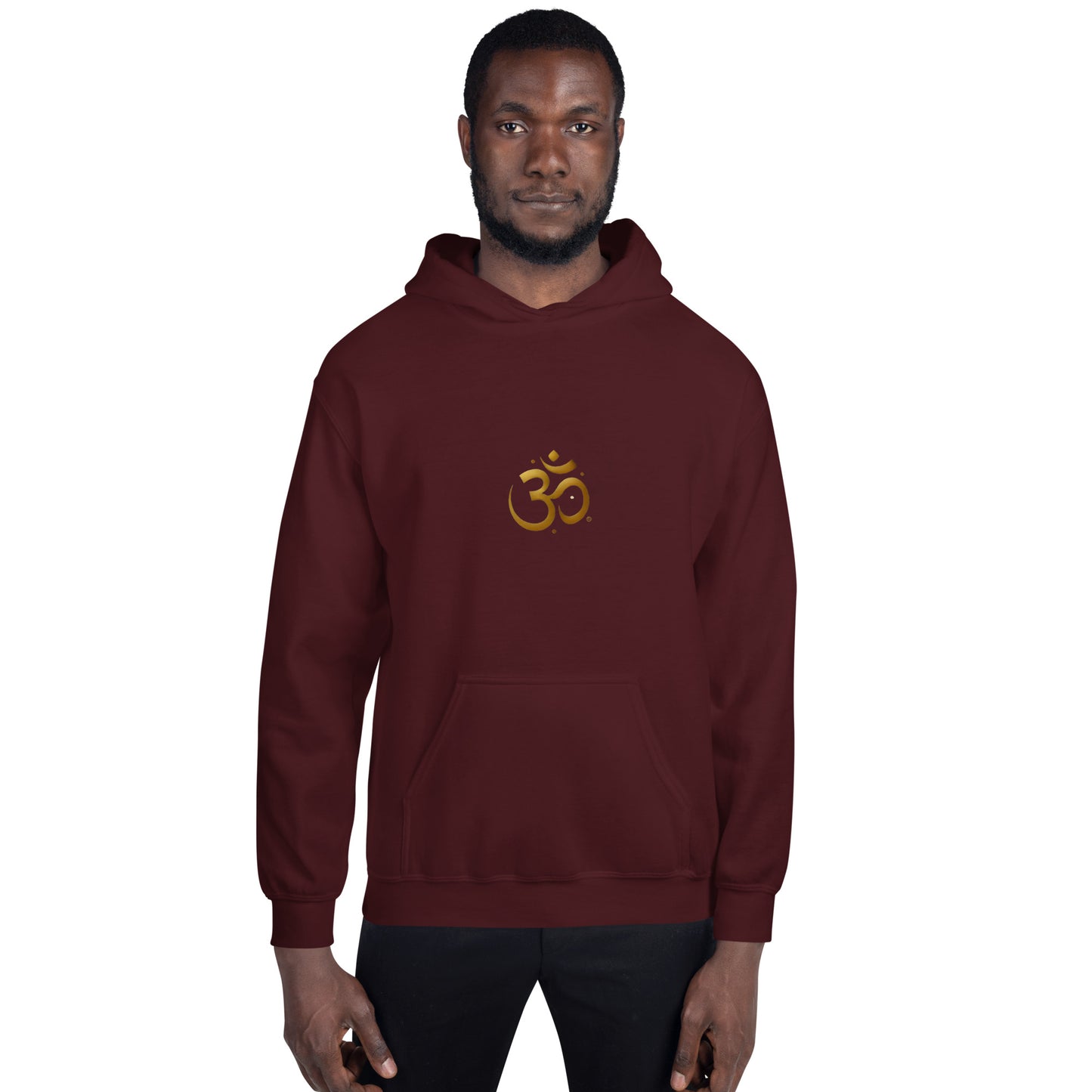 Sudadera con capucha unisex simbolo OM dorado