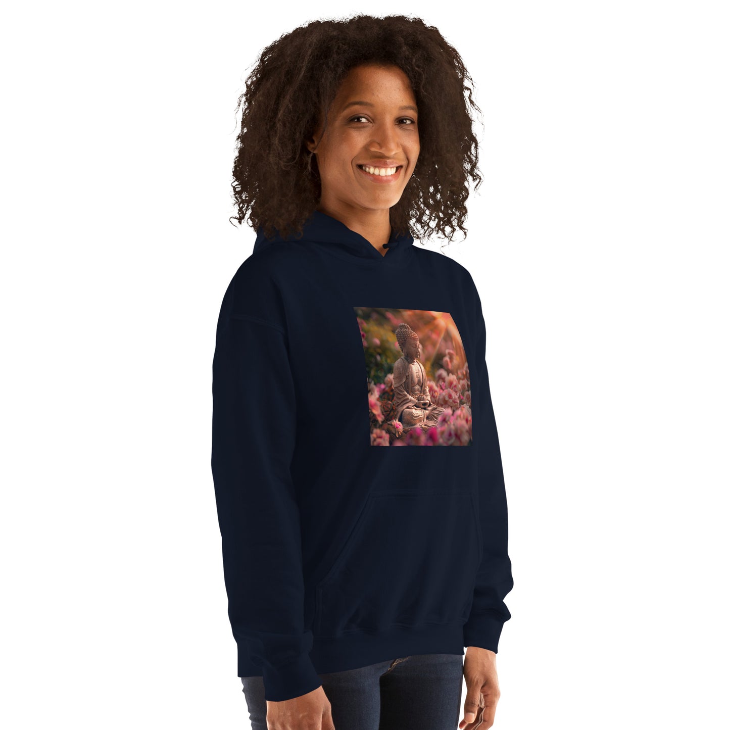 Sudadera con capucha unisex buda