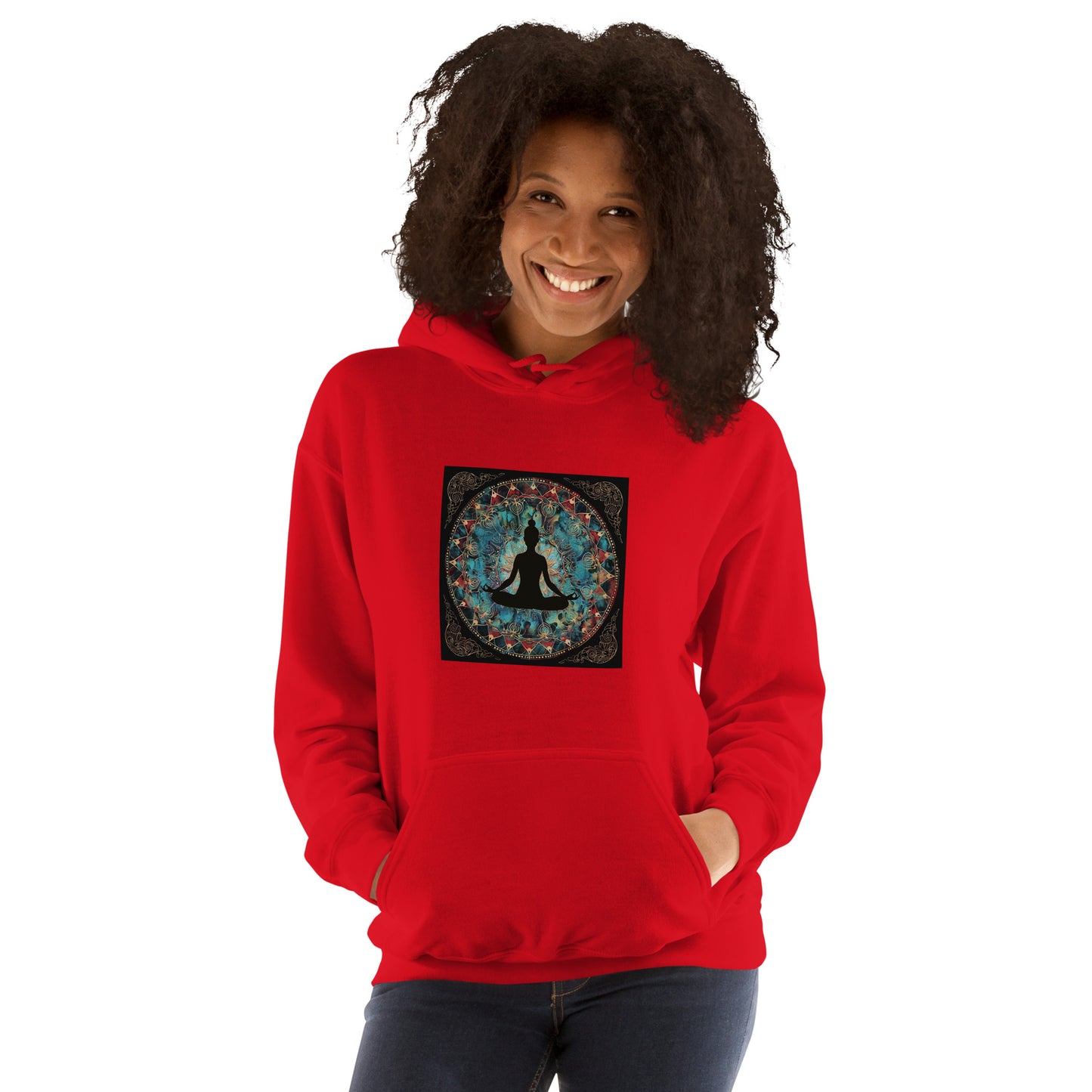 Sudadera con capucha unisex meditación