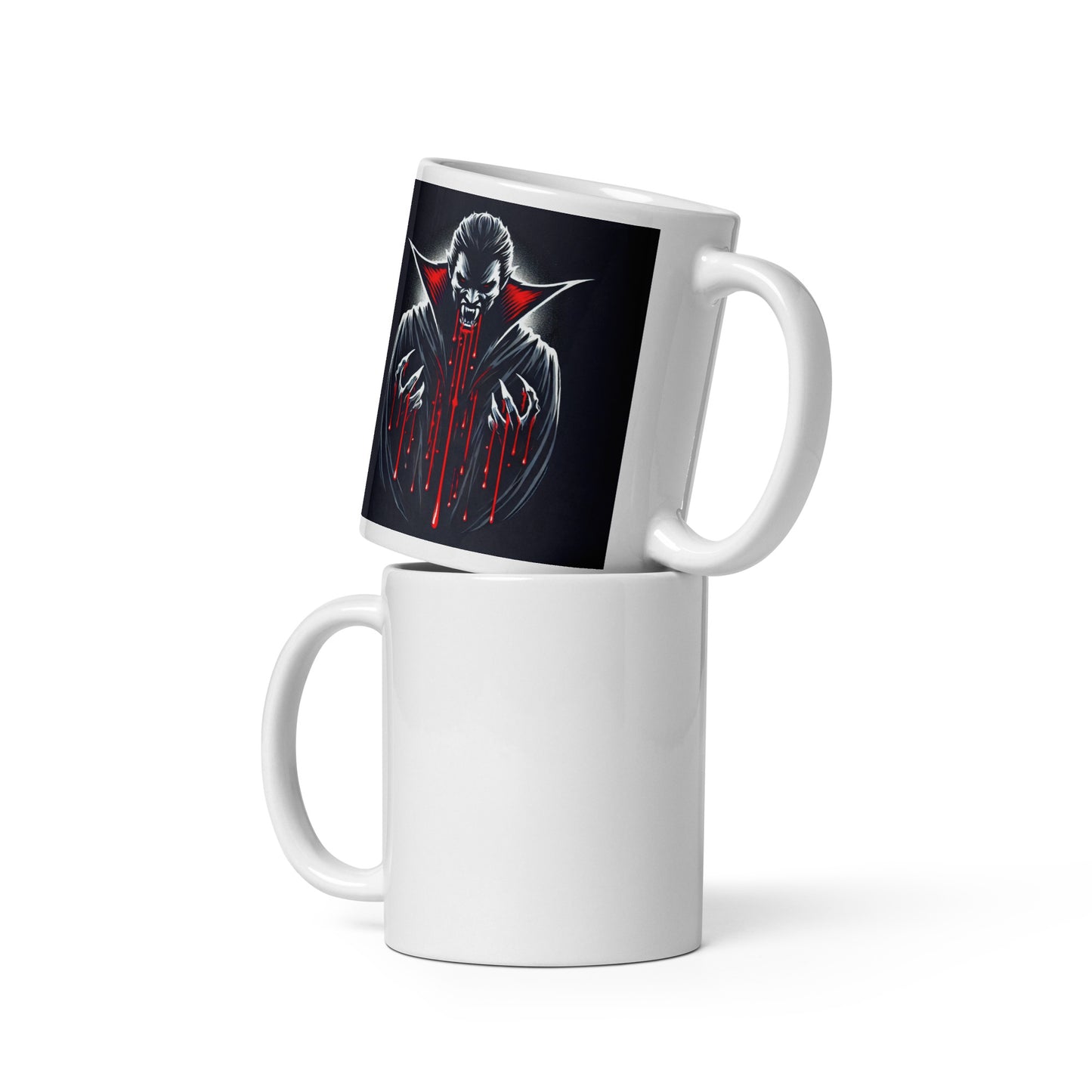 Taza blanca HALLOWEEN drácula