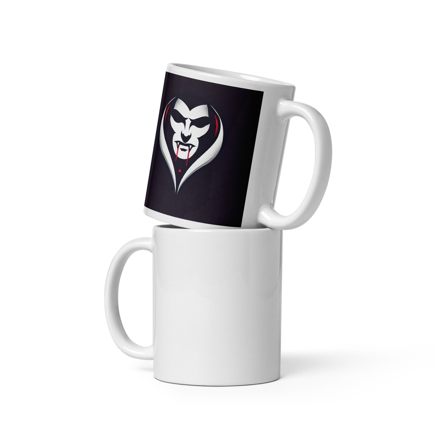 Taza blanca HALLOWEEN vampiro