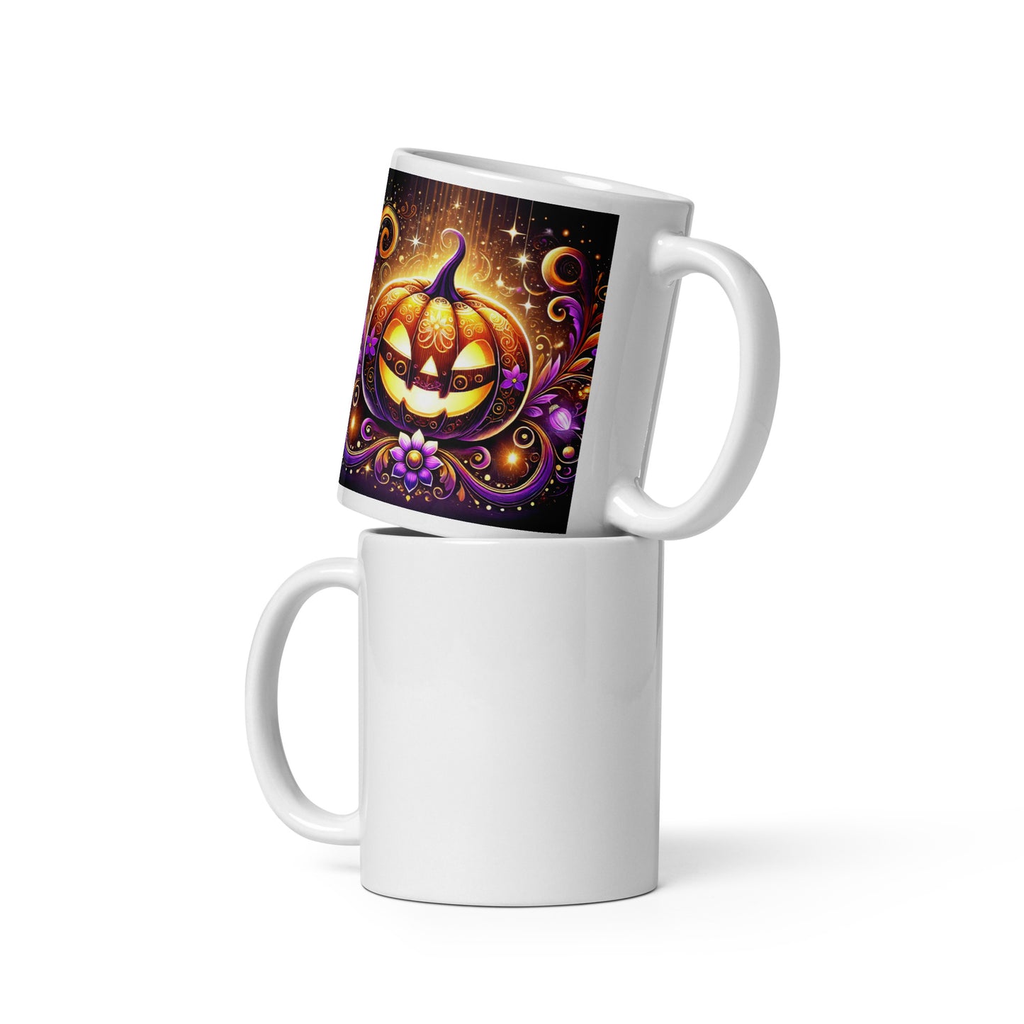 Taza blanca HALLOWEEN calabaza