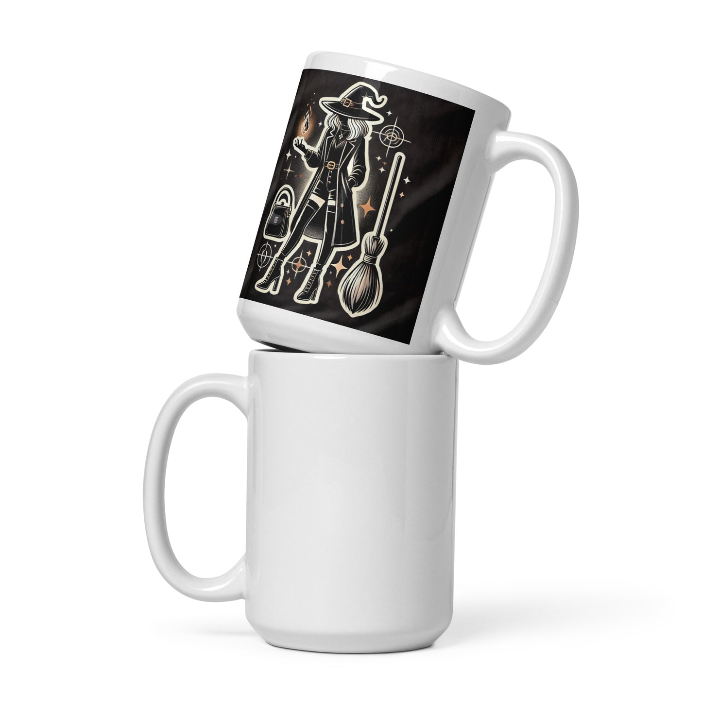 Taza blanca HALLOWEEN bruja