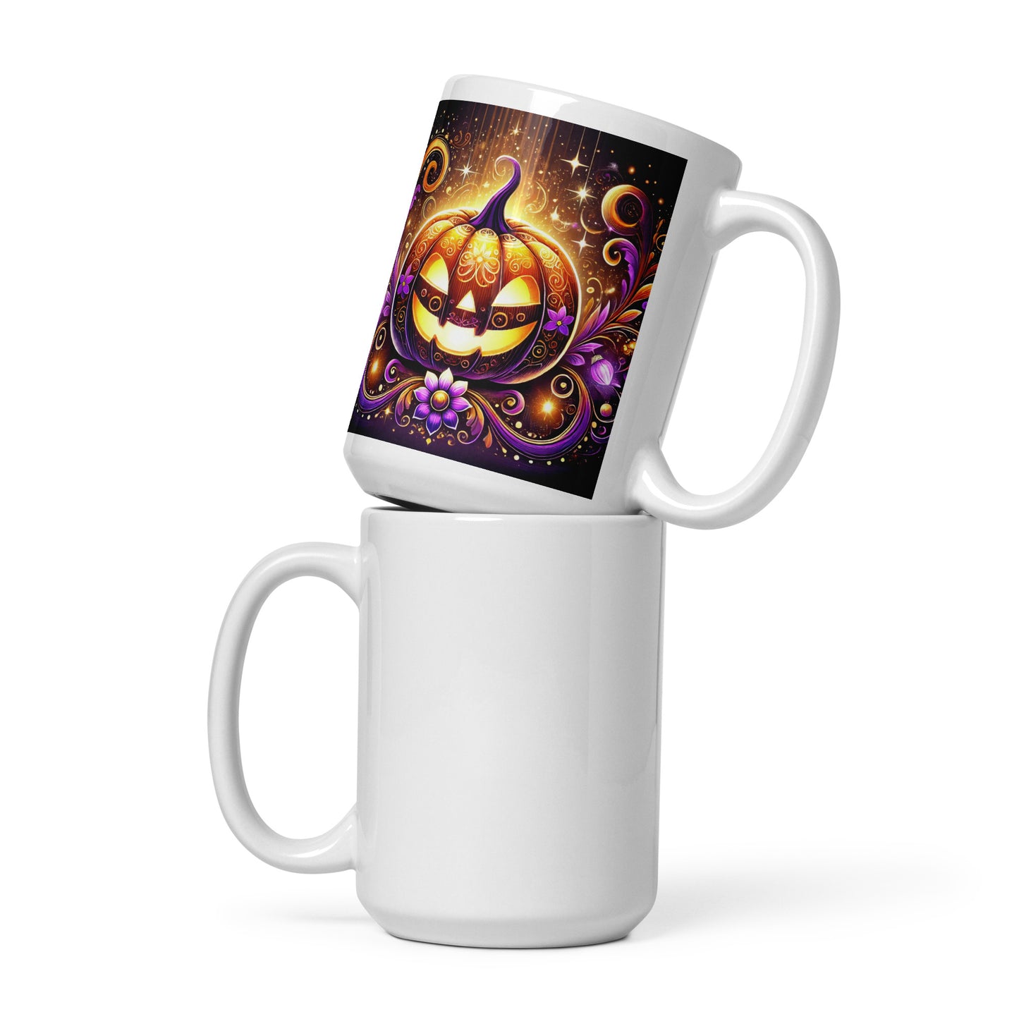 Taza blanca HALLOWEEN calabaza