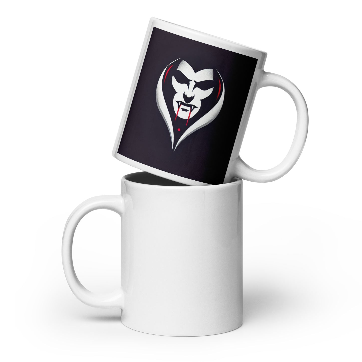 Taza blanca HALLOWEEN vampiro