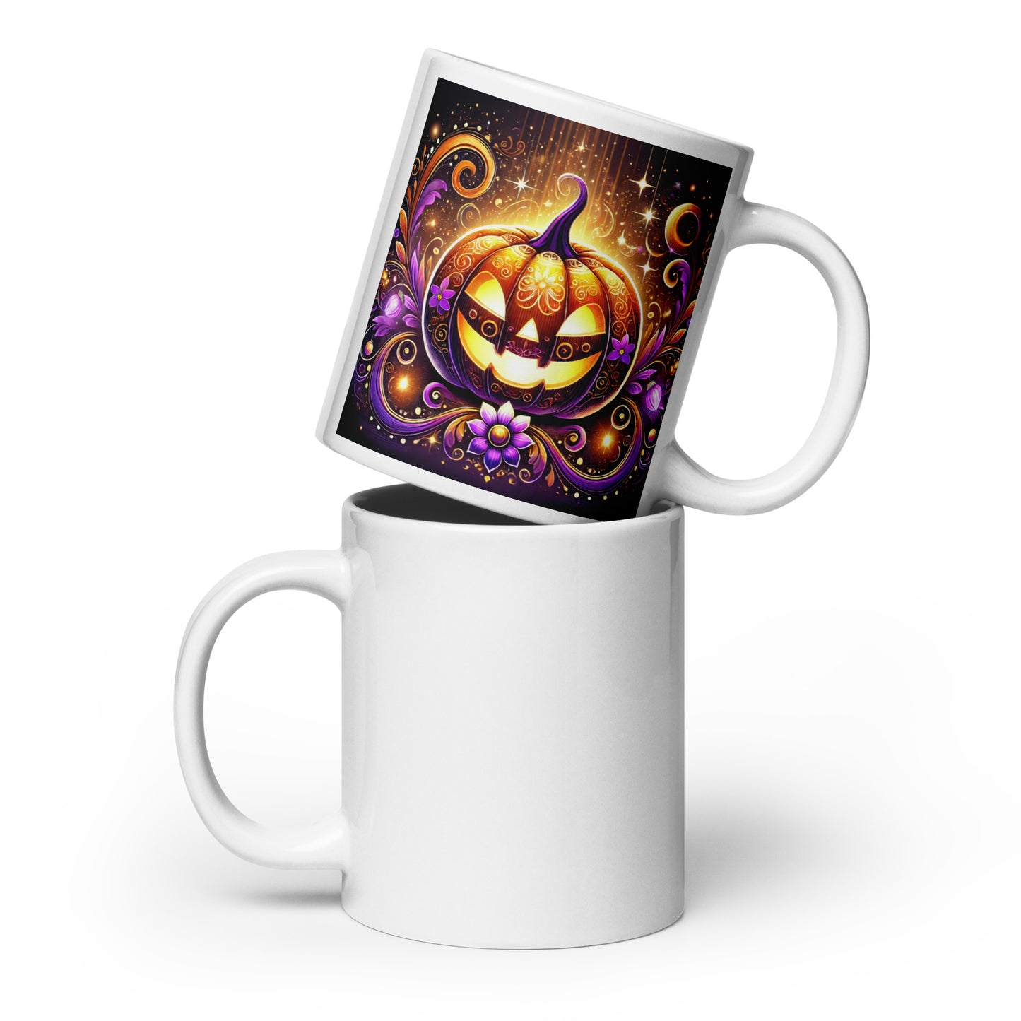 Taza blanca HALLOWEEN calabaza