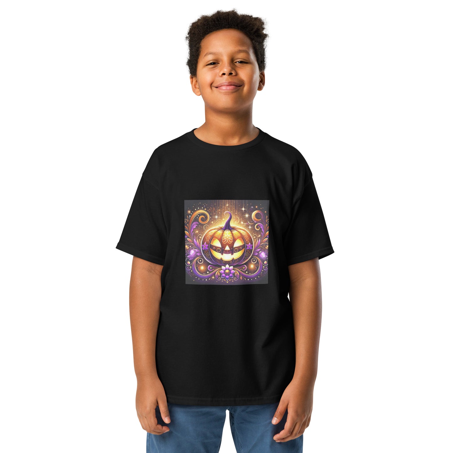 Camiseta unisex niños HALLOWEEN calabaza