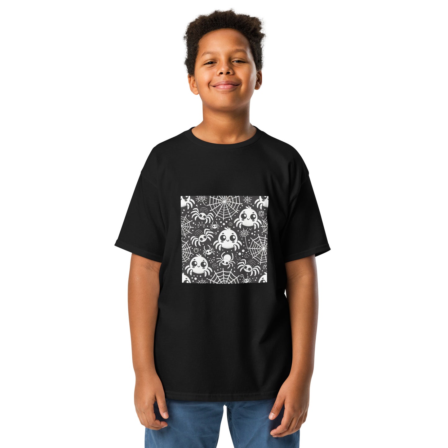 Camiseta unisex niños HALLOWEEN arañas