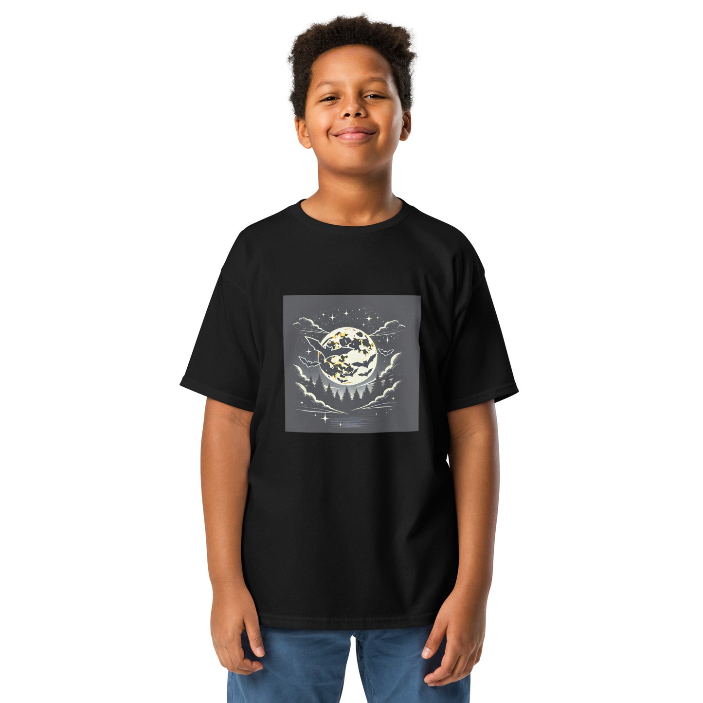 Camiseta unisex niños HALLOWEEN murciélagos