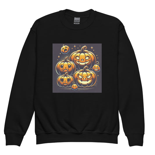 Unisex kids sweatshirt HALLOWEEN pumpkins