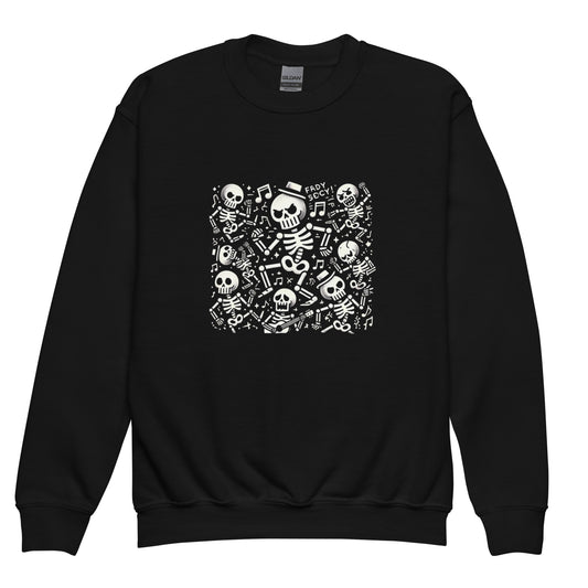 Unisex sweatshirt for kids HALLOWEEN skeletons