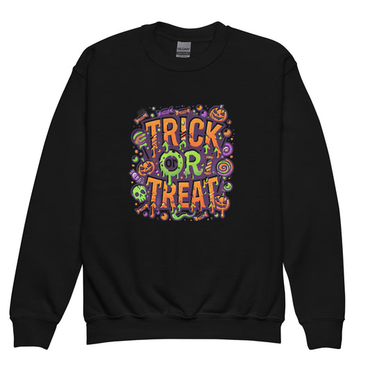 Unisex kids sweatshirt HALLOWEEN trick treat