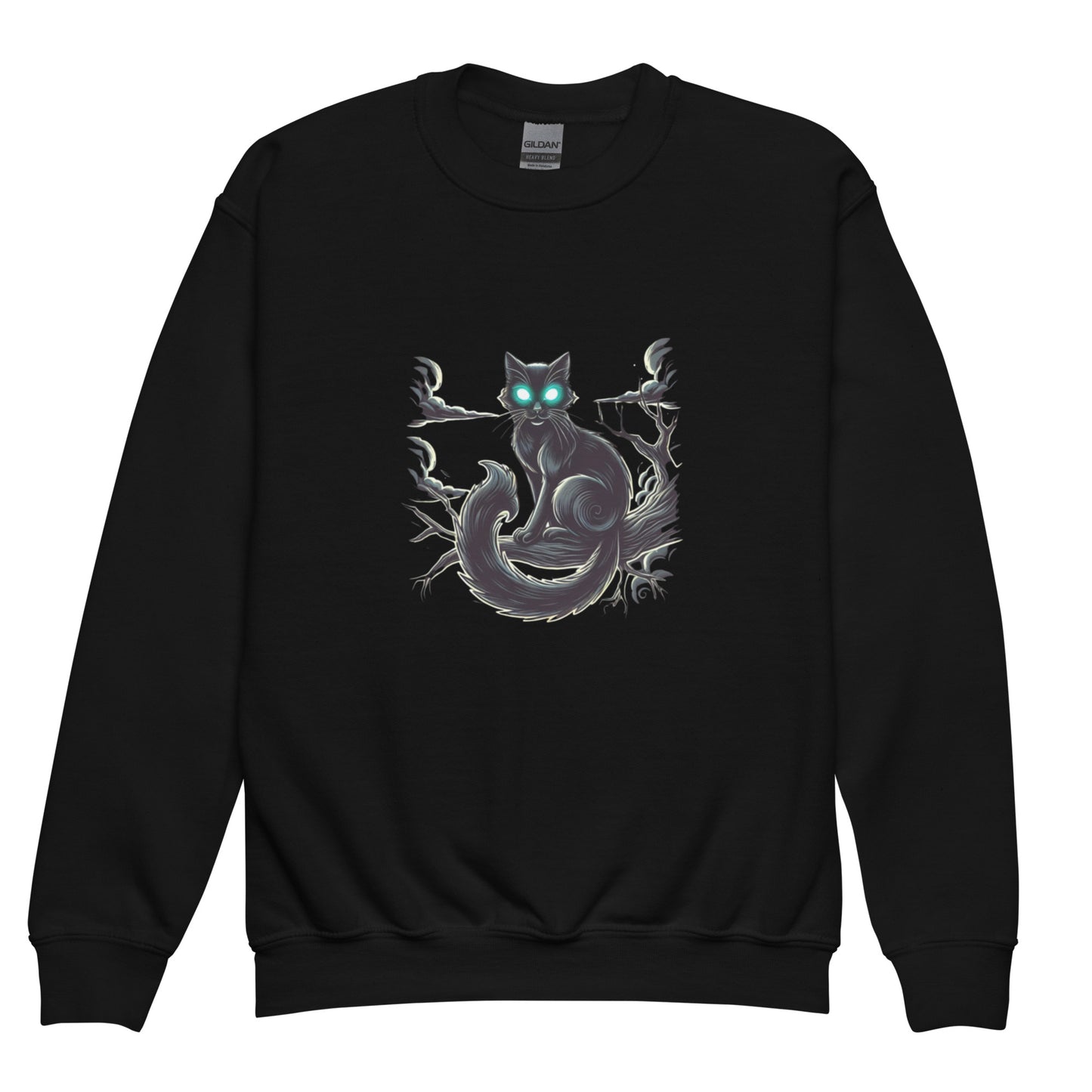 Unisex kids sweatshirt HALLOWEEN cat